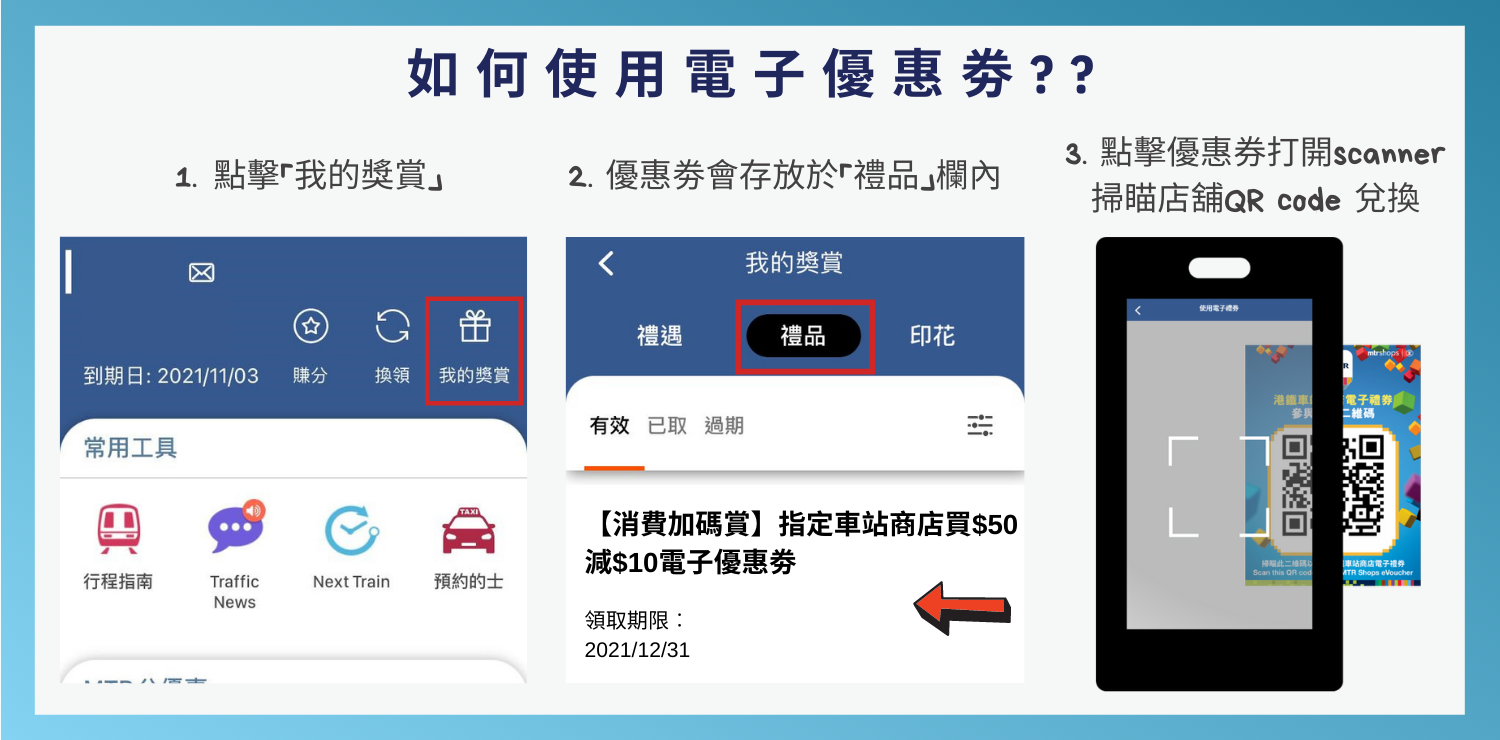 使用電子優惠劵